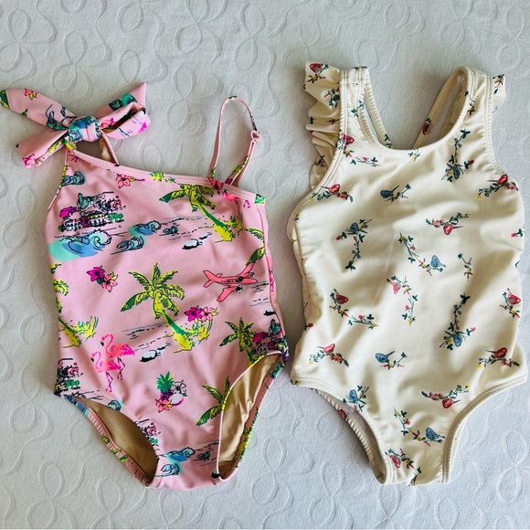 Shade Critters Jessica Simpson Baby Girls Swimsuit Sz 18-24 Months Lot Of 2 - Picture 1 of 11